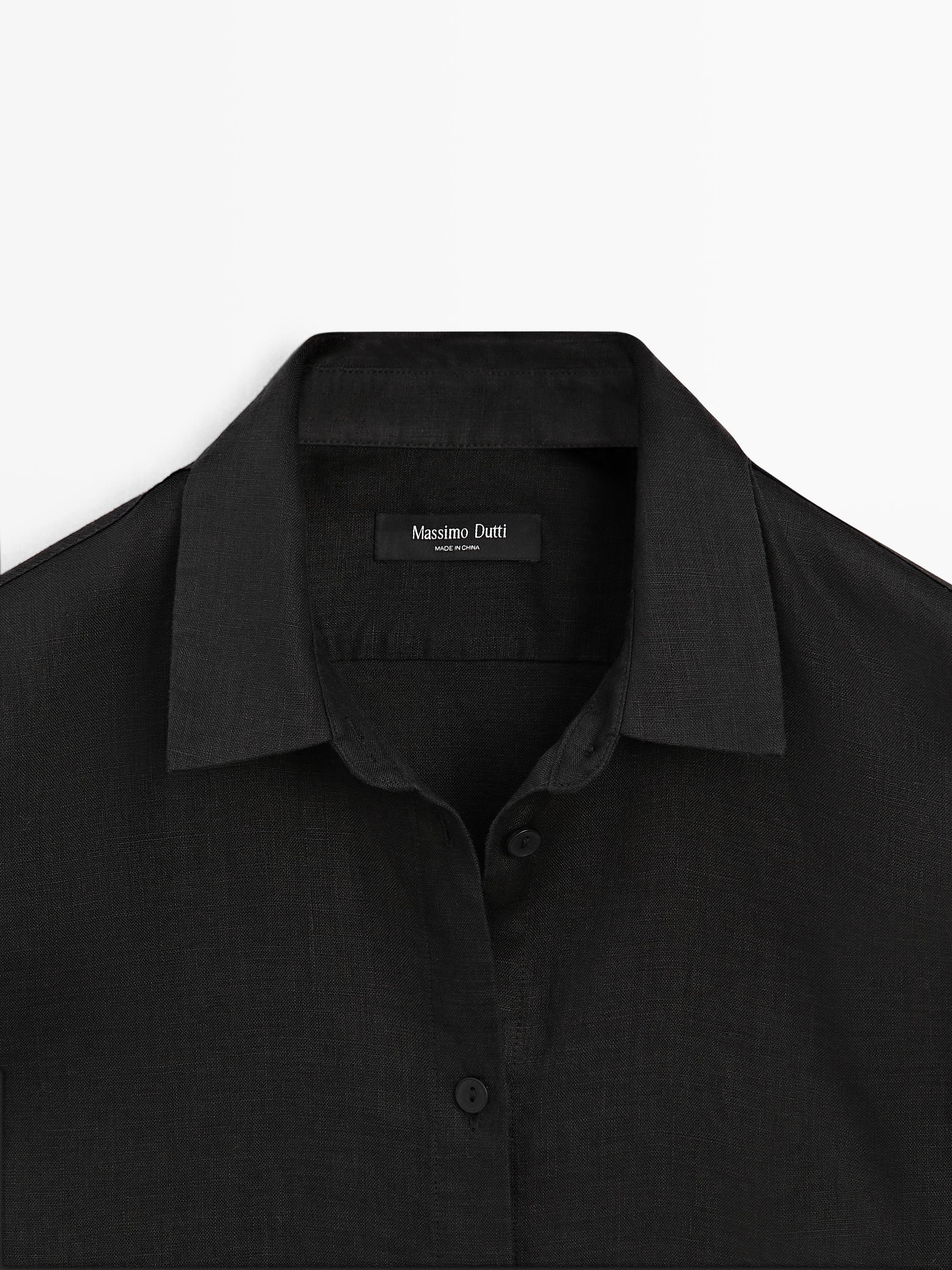 Flowing 100% linen shirt